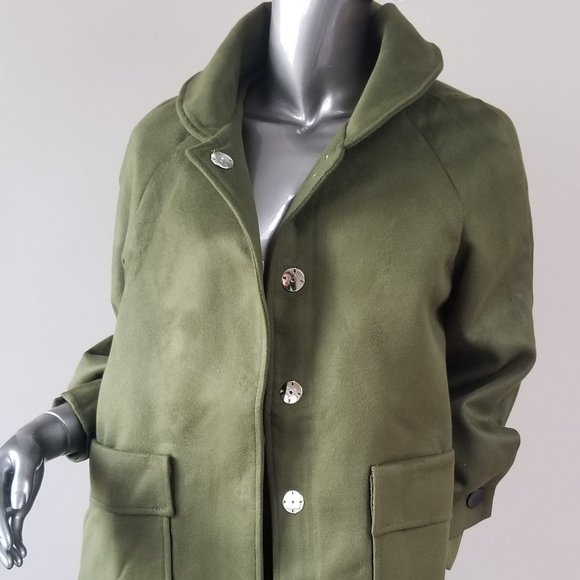 Khaki Green Coat - Picture 8 of 9